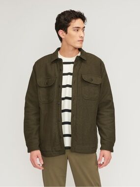 Everlane The Renew Fleece-Lined Heavyweight Overshirt